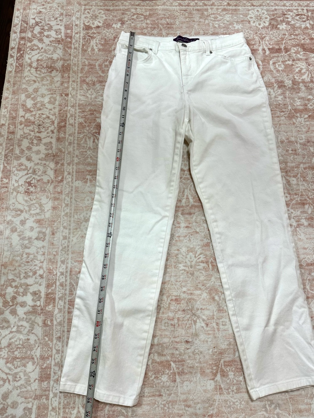 ⚜️ Gloria Vanderbilt White Straight-Leg Jeans - Picture 10 of 15